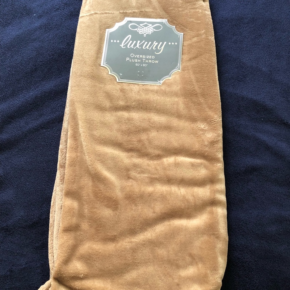 Brown throw